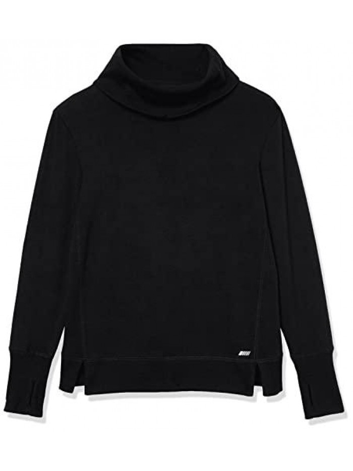 Women's Studio Terry Long-Sleeve Funnel-Neck Sweatshirt  