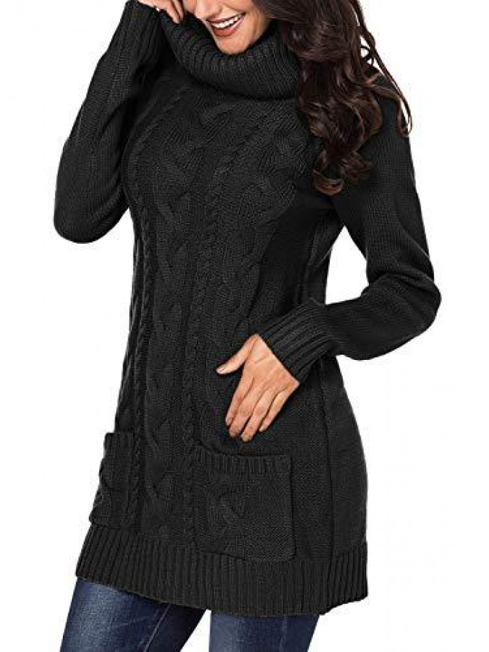 Women Slim Fit Knit Bodycon Mini Sweater Dress Jumper 