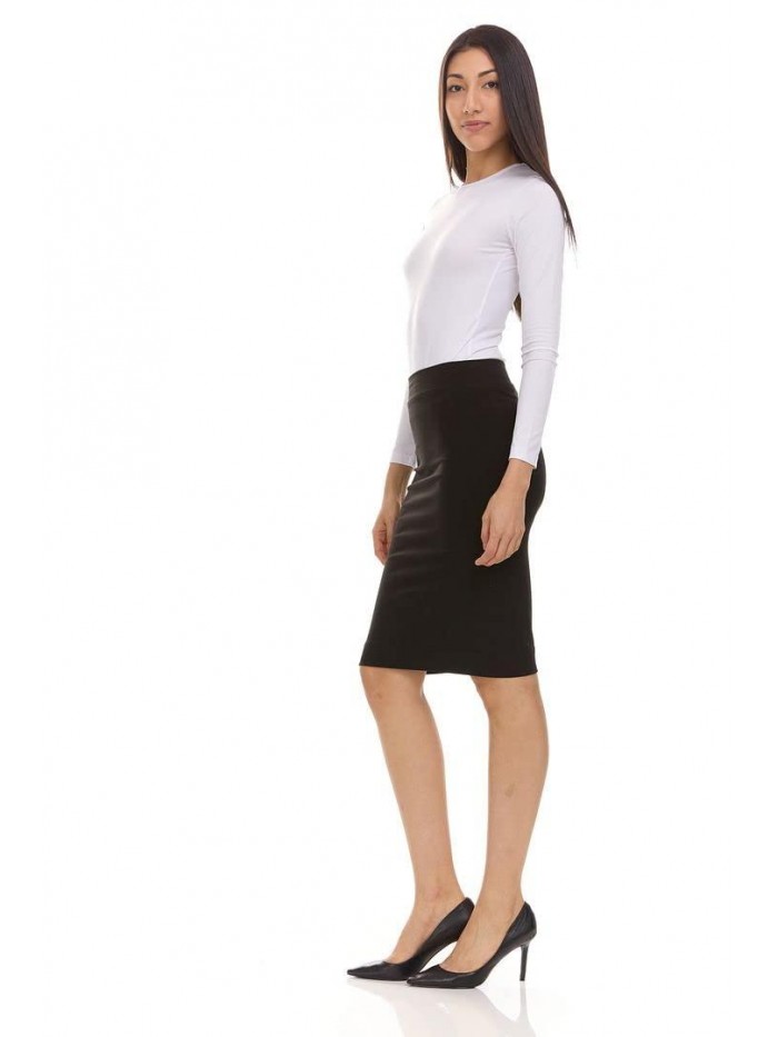 Riki Women's Cotton Pencil Skirt 