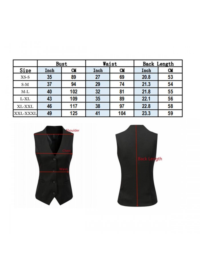 Regular Fitted Vest Business Dress Suits Button Down Waistcoat 