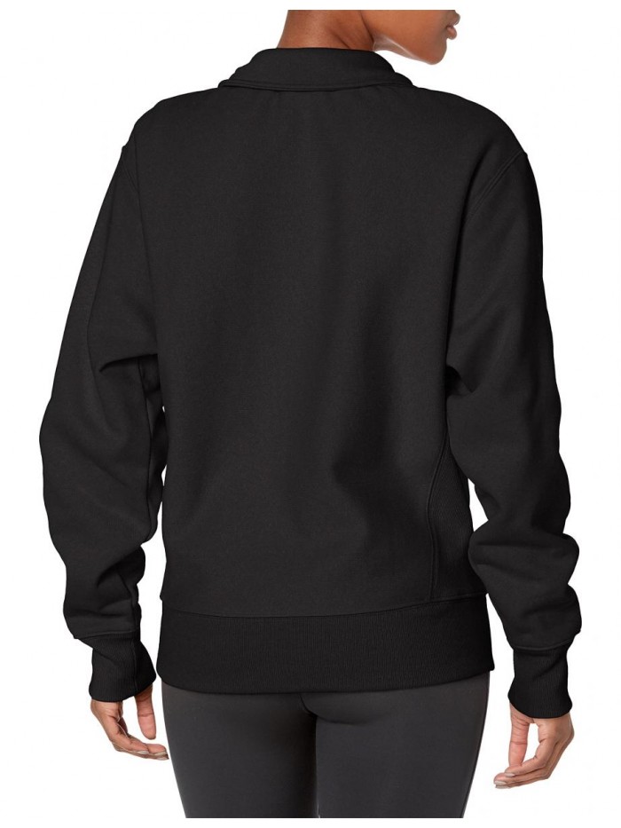 Women's Oversized Reverse Weave 1/4 Zip 