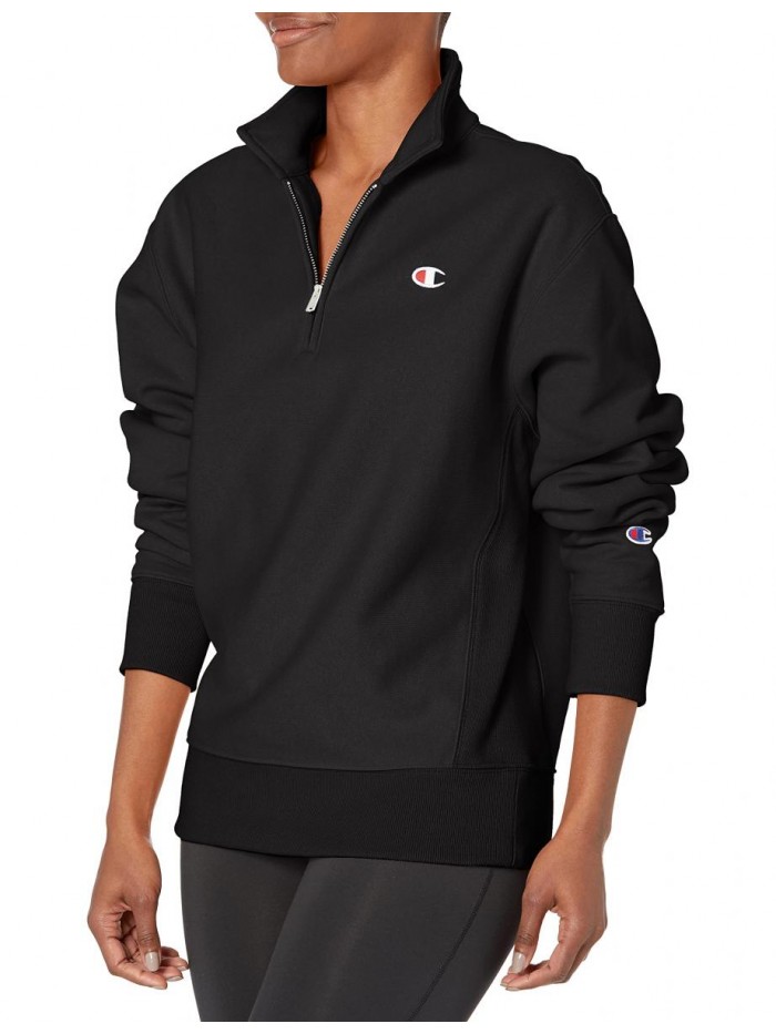 Women's Oversized Reverse Weave 1/4 Zip 