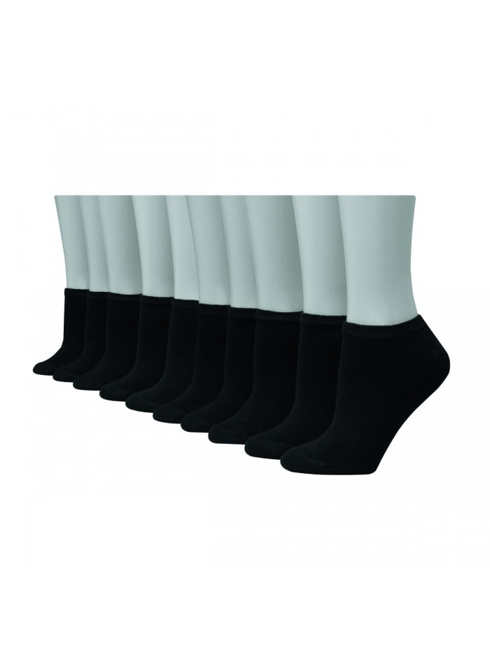 womens 10-pair Value Pack No Show fashion liner socks 