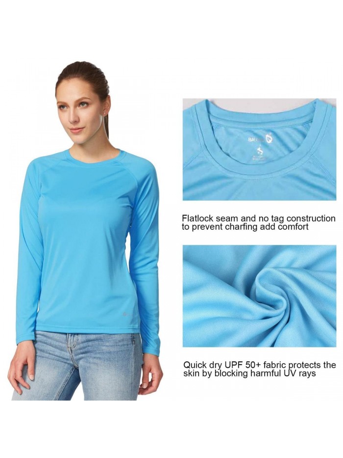 Women's Long Sleeve Shirts UPF50+ Sun Protection Quick Dry Hiking Fishing 