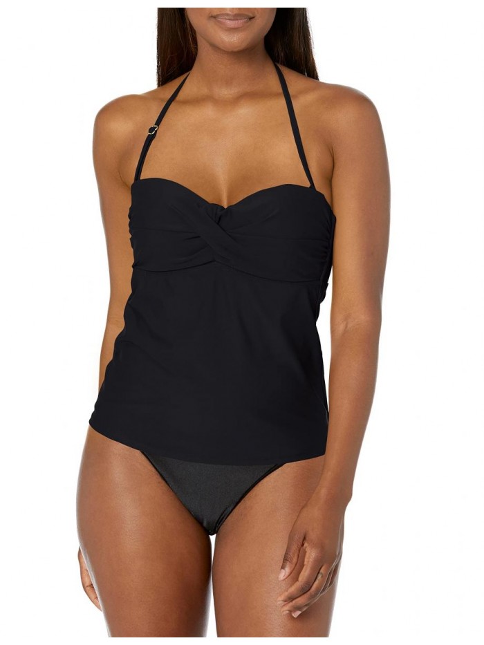 Women's Twist Front Bandeau Tankini Top 