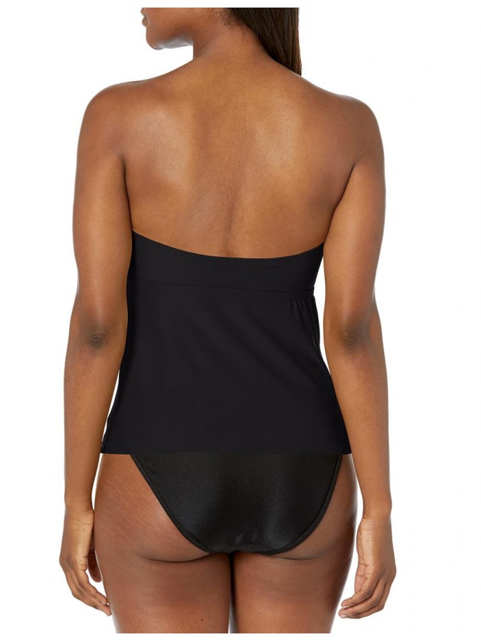 Women's Twist Front Bandeau Tankini Top 