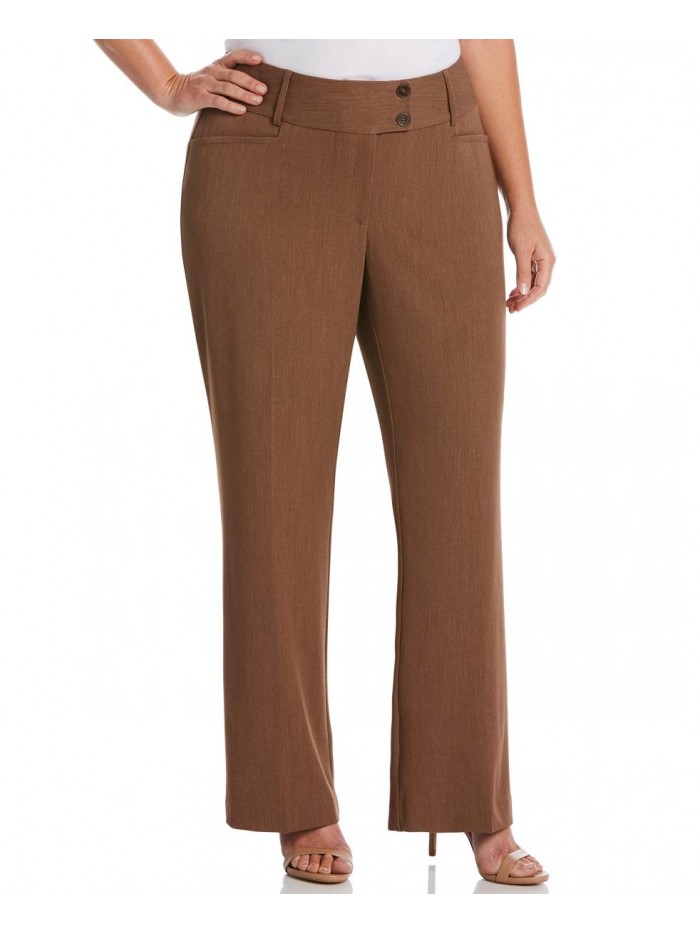 Women's Plus Size Curvy-fit Gabardine Bootcut Pant 