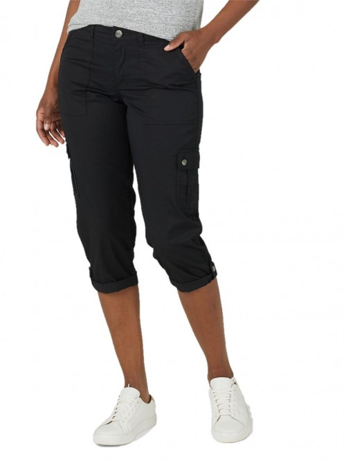 Women's Flex-to-go Mid-Rise Relaxed Fit Cargo Capr...