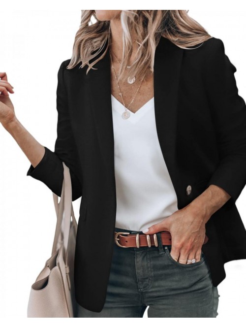 Women's Casual Blazer Long Sleeve Open Front Work ...