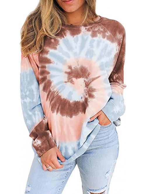 POISON Womens Casual Tie Dye Loose Pullover Sweats...