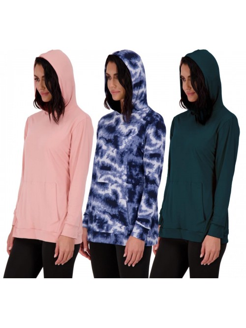 Pack: Women's Dry Fit Long-Sleeve Hoodie Pullover ...