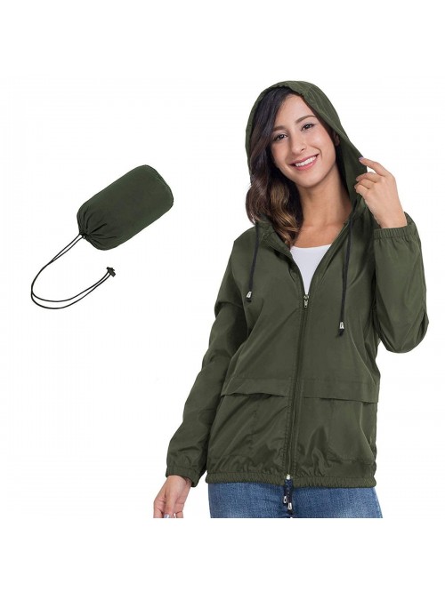 Womens Raincoat Windbreaker Waterproof Lightweight...