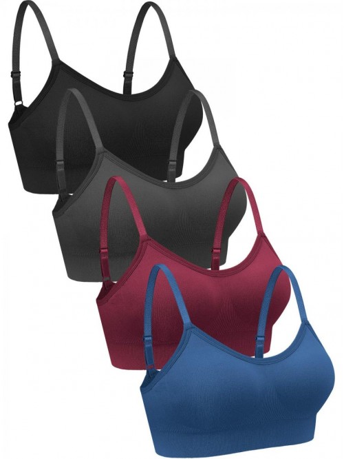 Pieces V Neck Bralettes Wireless Cami Bra Tank Top...