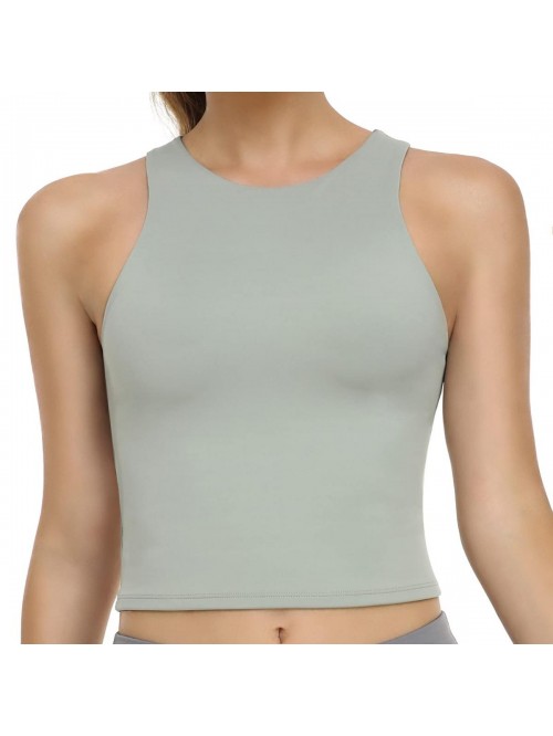 Women's Essential Basic Cropped Workout Tank Body ...