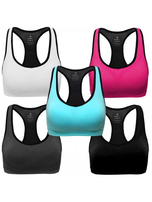 Women Racerback Sports Bras - High Impact Workout ...