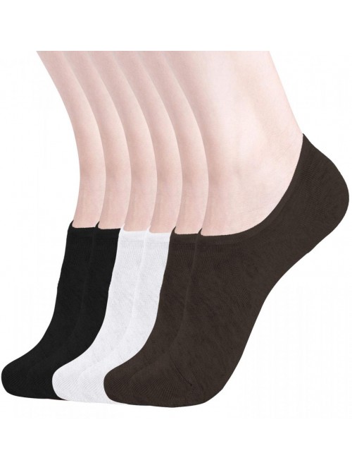 Womens No Show Socks Non Slip Flat Boat Line Low C...